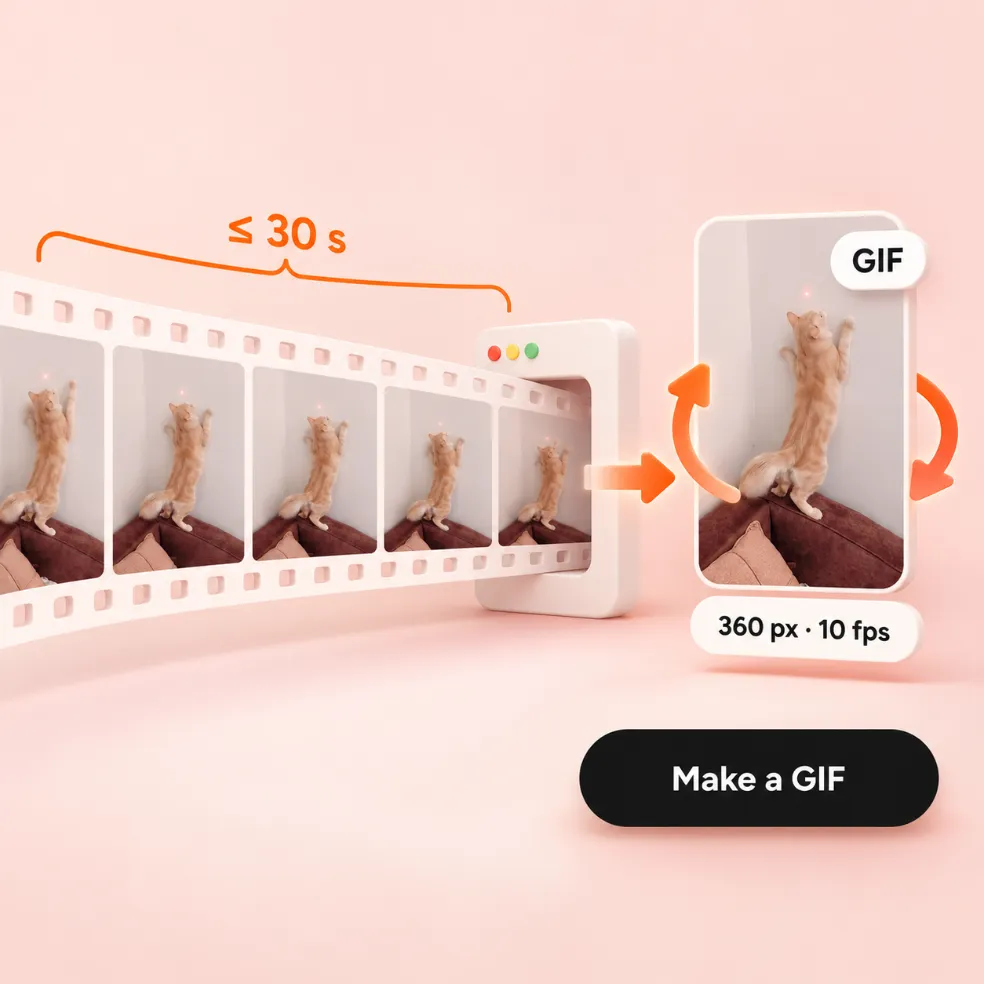 Turn a short Pinterest video into a GIF in your browser