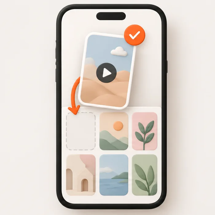 Save the downloaded Pinterest video to Photos on a phone or to Downloads on a computer