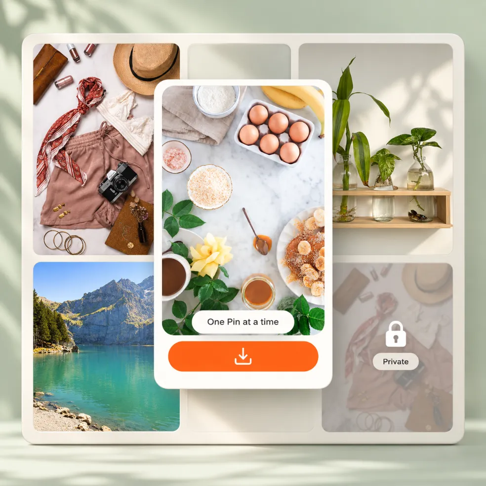 Pinsload saves one Pinterest image at a time, not whole boards