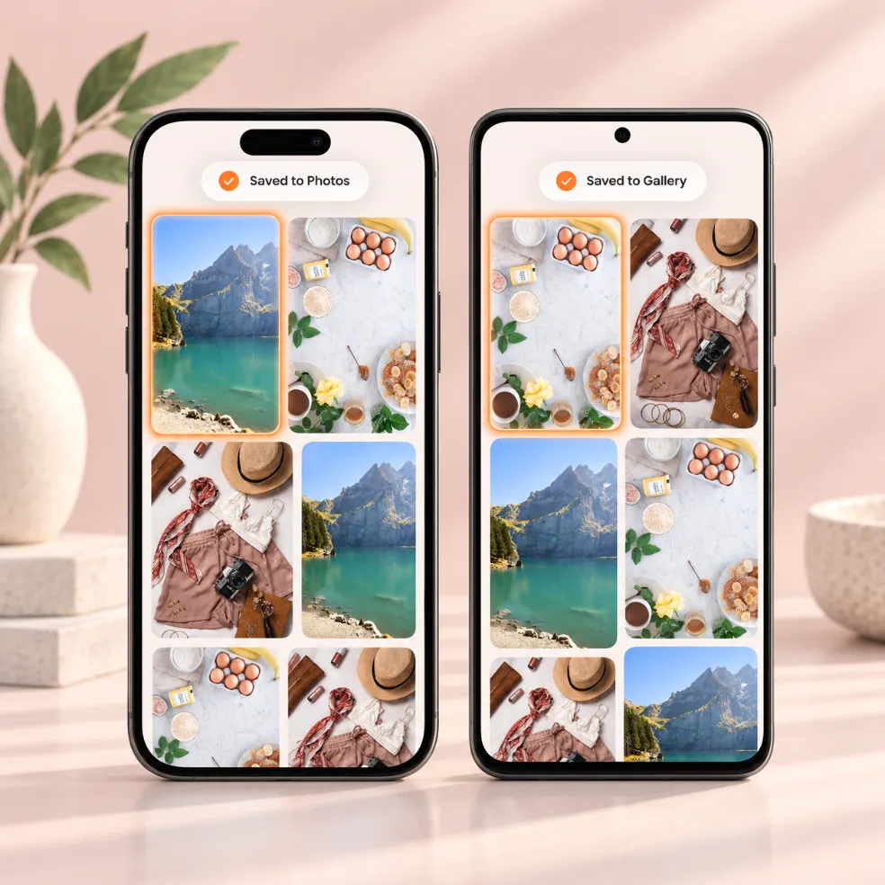Save a Pinterest photo to Photos on iPhone or the Gallery on Android