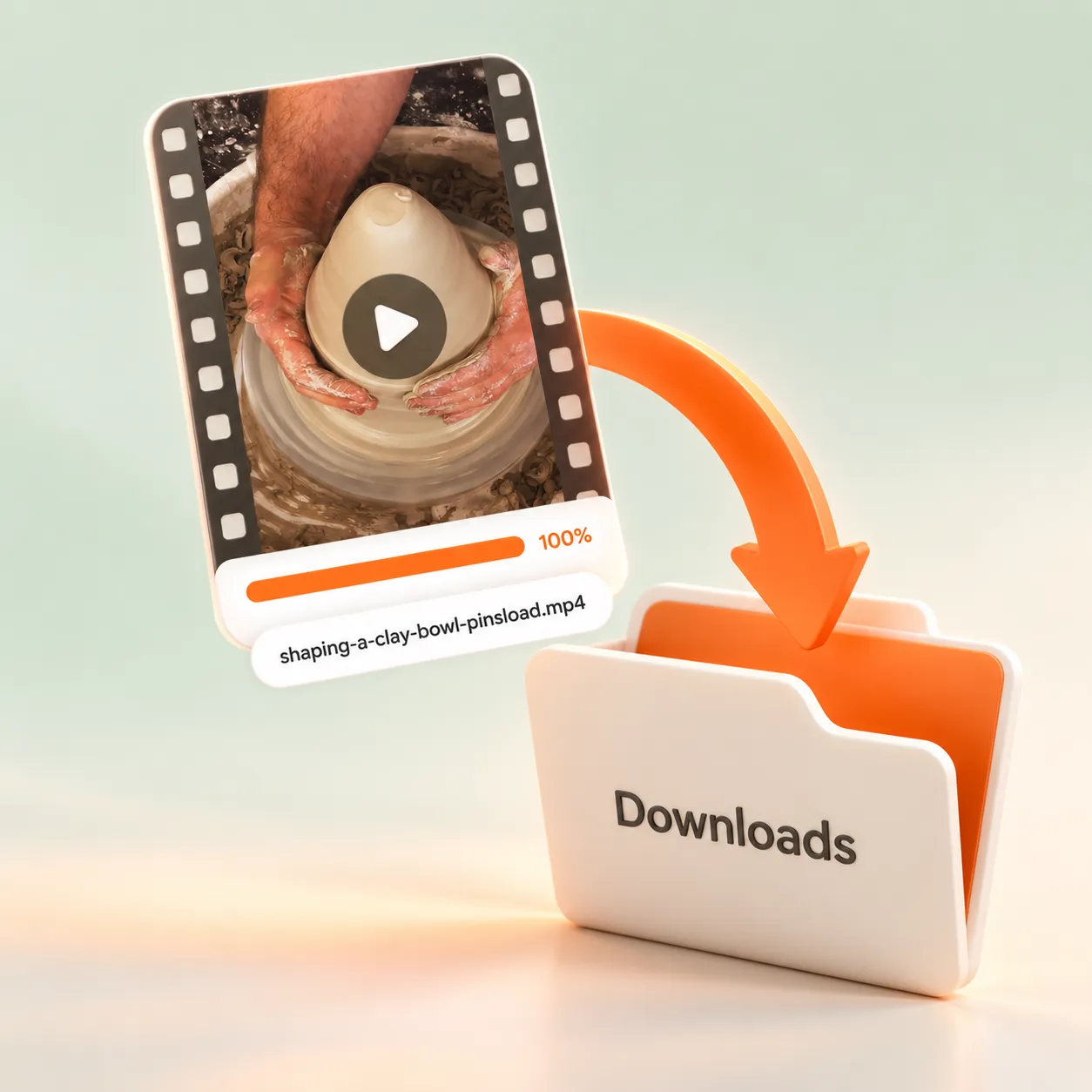 Download the original MP4 of a Pinterest video