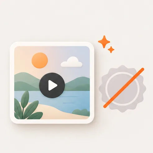 Pinterest video saved without an added watermark